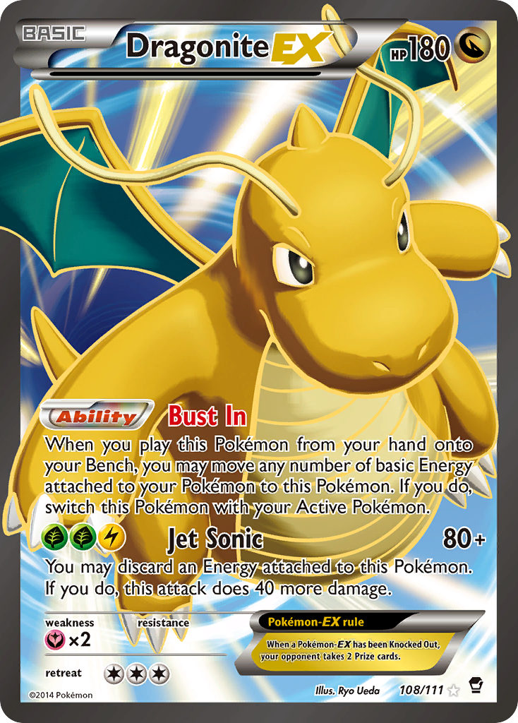 Dragonite EX (108/111) [XY: Furious Fists] | Card Merchant Takapuna