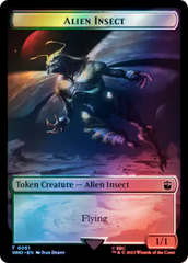 Alien // Alien Insect Double-Sided Token (Surge Foil) [Doctor Who Tokens] | Card Merchant Takapuna