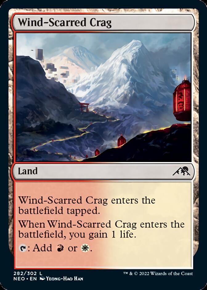 Wind-Scarred Crag [Kamigawa: Neon Dynasty] | Card Merchant Takapuna