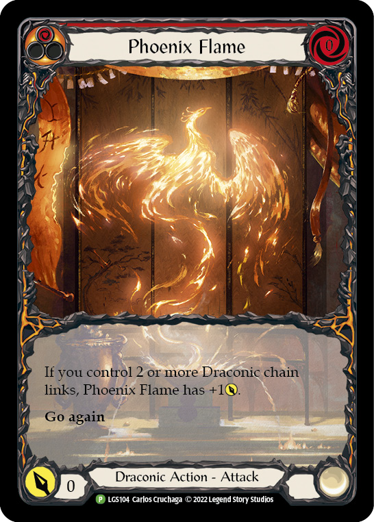 Phoenix Flame [LGS104] (Promo)  Rainbow Foil | Card Merchant Takapuna