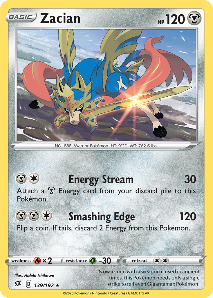 Zacian (139/192) [Sword & Shield: Rebel Clash] | Card Merchant Takapuna