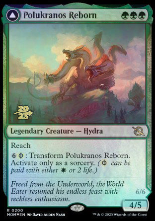 Polukranos Reborn // Polukranos, Engine of Ruin [March of the Machine Prerelease Promos] | Card Merchant Takapuna