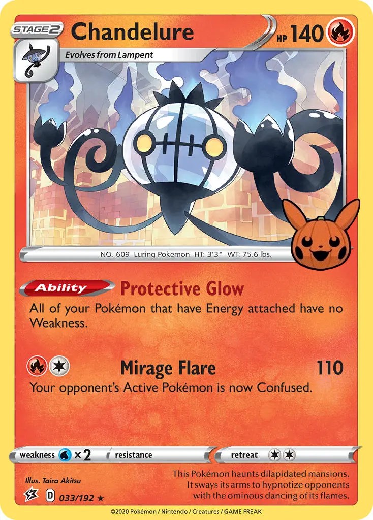 Chandelure (033/192) [Trick or Trade] | Card Merchant Takapuna