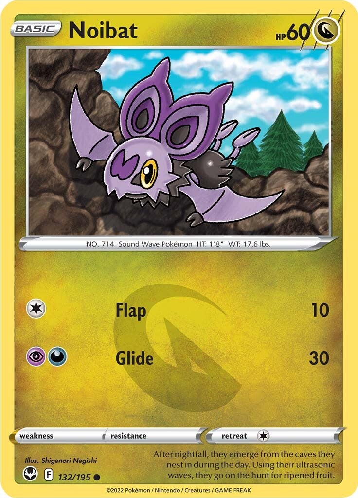 Noibat (132/195) [Sword & Shield: Silver Tempest] | Card Merchant Takapuna