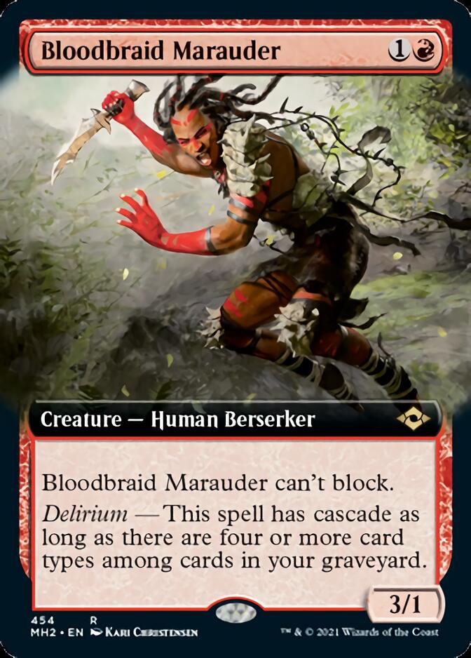 Bloodbraid Marauder (Extended Art) [Modern Horizons 2] | Card Merchant Takapuna