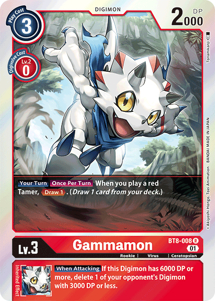 Gammamon [BT8-008] [New Awakening] | Card Merchant Takapuna