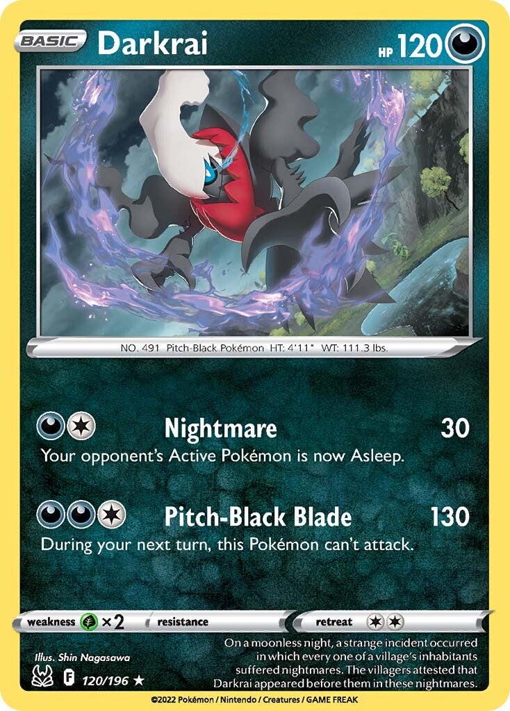 Darkrai (120/196) [Sword & Shield: Lost Origin] | Card Merchant Takapuna