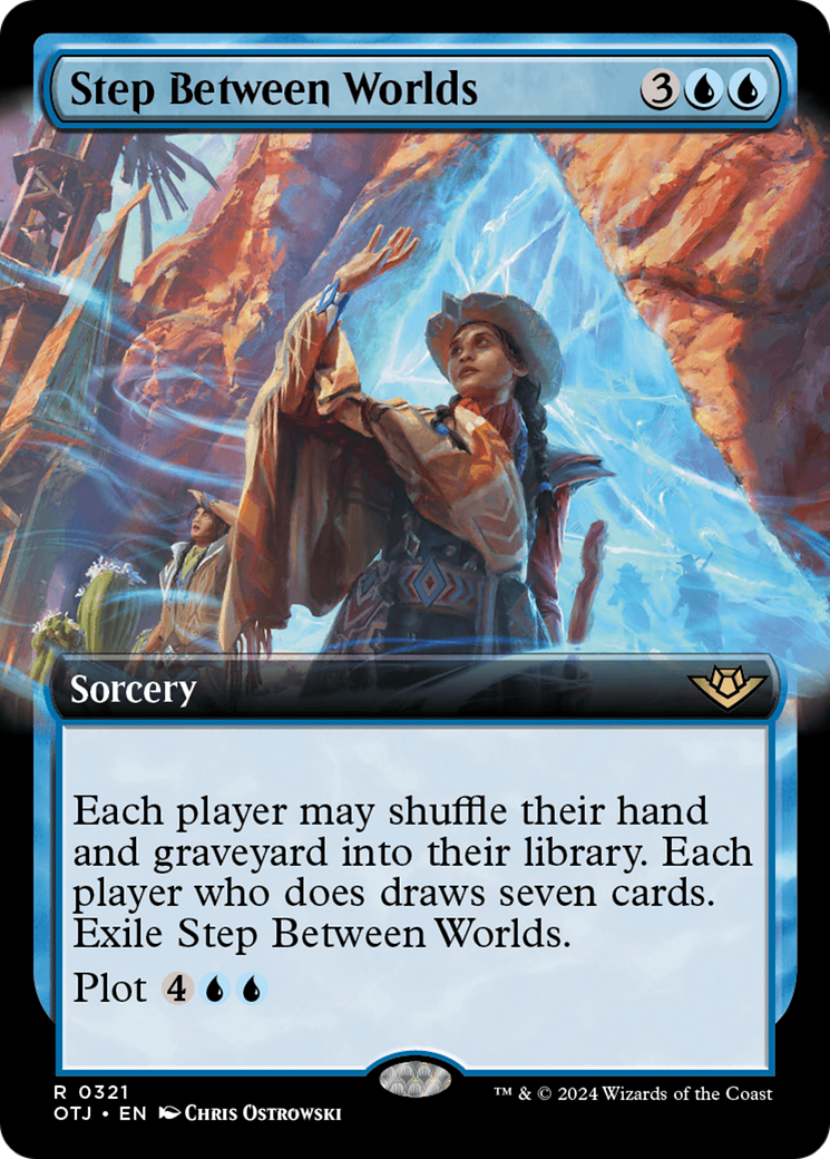 Step Between Worlds (Extended Art) [Outlaws of Thunder Junction] | Card Merchant Takapuna