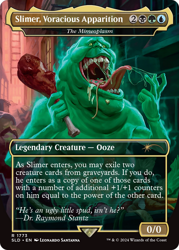 Slimer, Voracious Apparition - The Mimeoplasm [Secret Lair Drop Series] | Card Merchant Takapuna