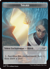 Glimmer // Shard Double-Sided Token [Duskmourn: House of Horror Tokens] | Card Merchant Takapuna