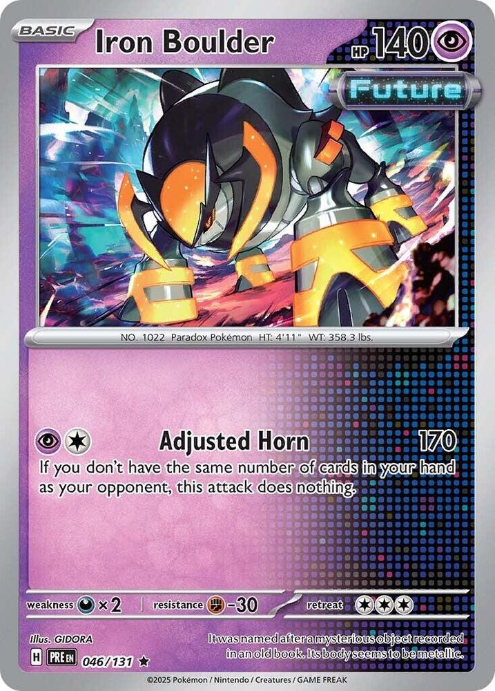 Iron Boulder (046/131) [Scarlet & Violet: Prismatic Evolutions] | Card Merchant Takapuna