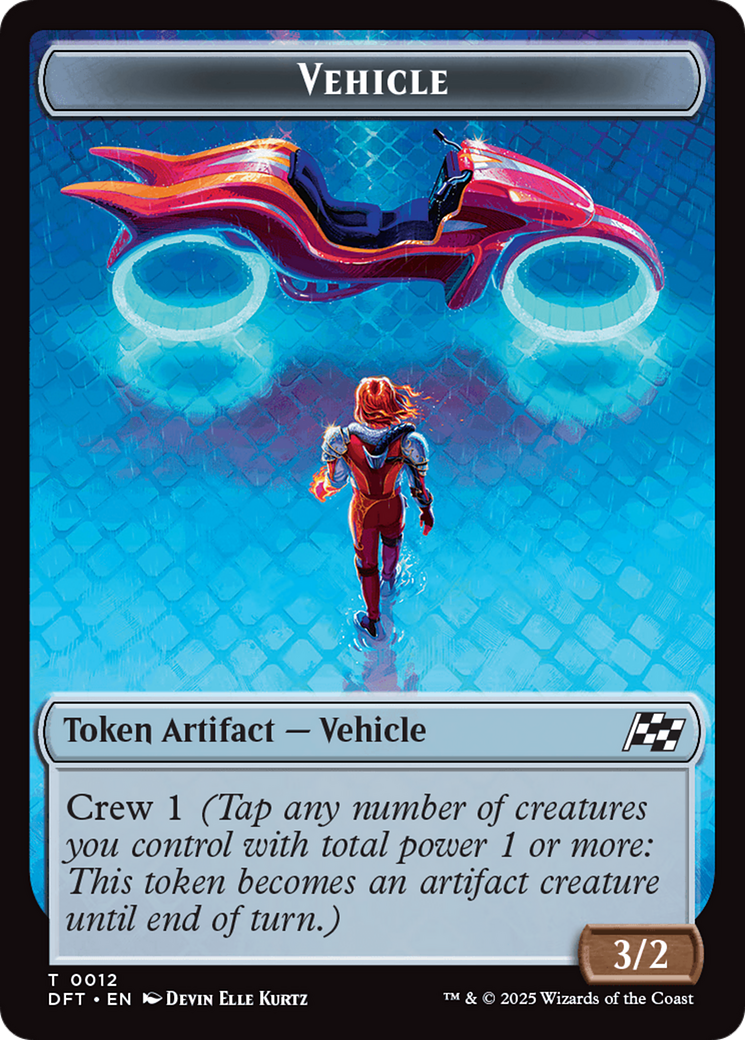 Vehicle // Pilot Double-Sided Token [Aetherdrift Tokens] | Card Merchant Takapuna