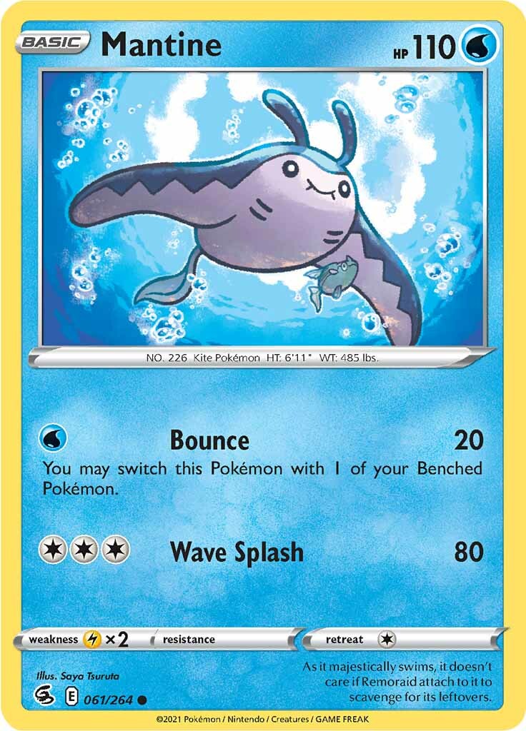 Mantine (061/264) [Sword & Shield: Fusion Strike] | Card Merchant Takapuna