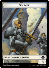 Eldrazi Spawn // Soldier Double-Sided Token [Modern Horizons 3 Tokens] | Card Merchant Takapuna