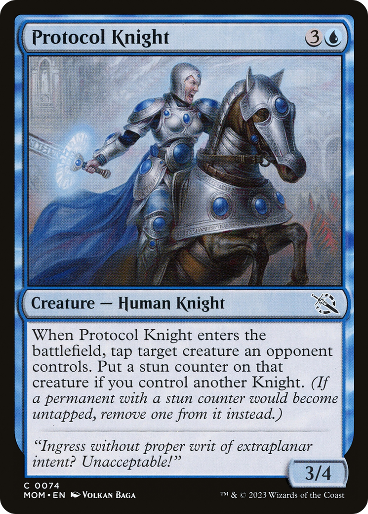 Protocol Knight [March of the Machine] | Card Merchant Takapuna