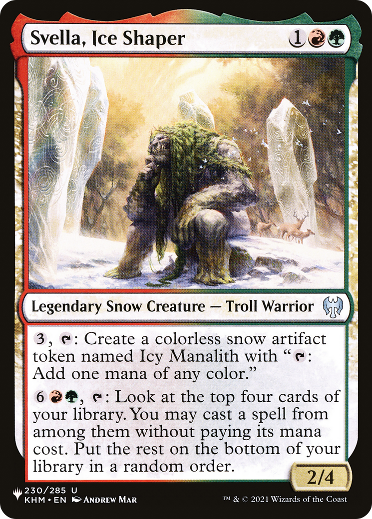 Svella, Ice Shaper [The List] | Card Merchant Takapuna