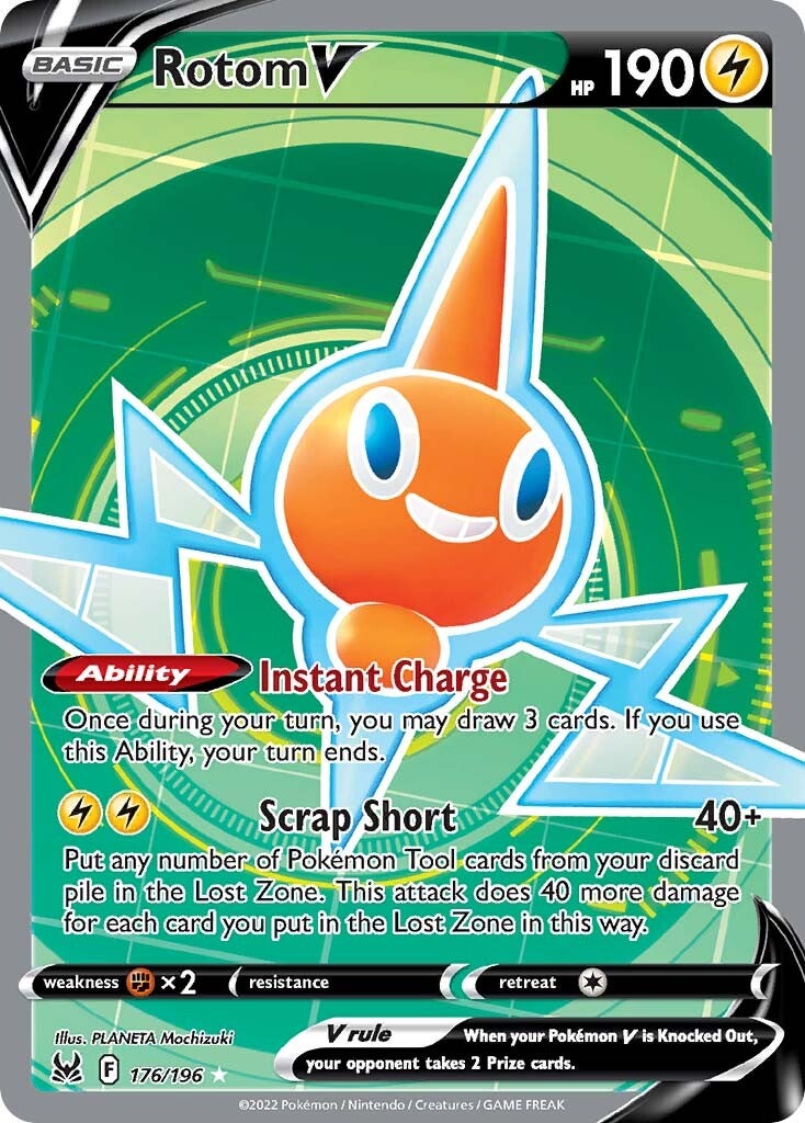 Rotom V (176/196) [Sword & Shield: Lost Origin] | Card Merchant Takapuna