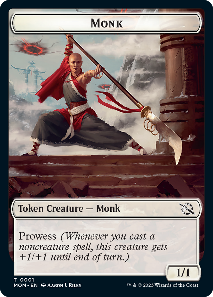 Monk // Phyrexian Hydra (11) Double-Sided Token [March of the Machine Tokens] | Card Merchant Takapuna