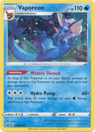 Vaporeon (SWSH072) [Sword & Shield: Black Star Promos] | Card Merchant Takapuna