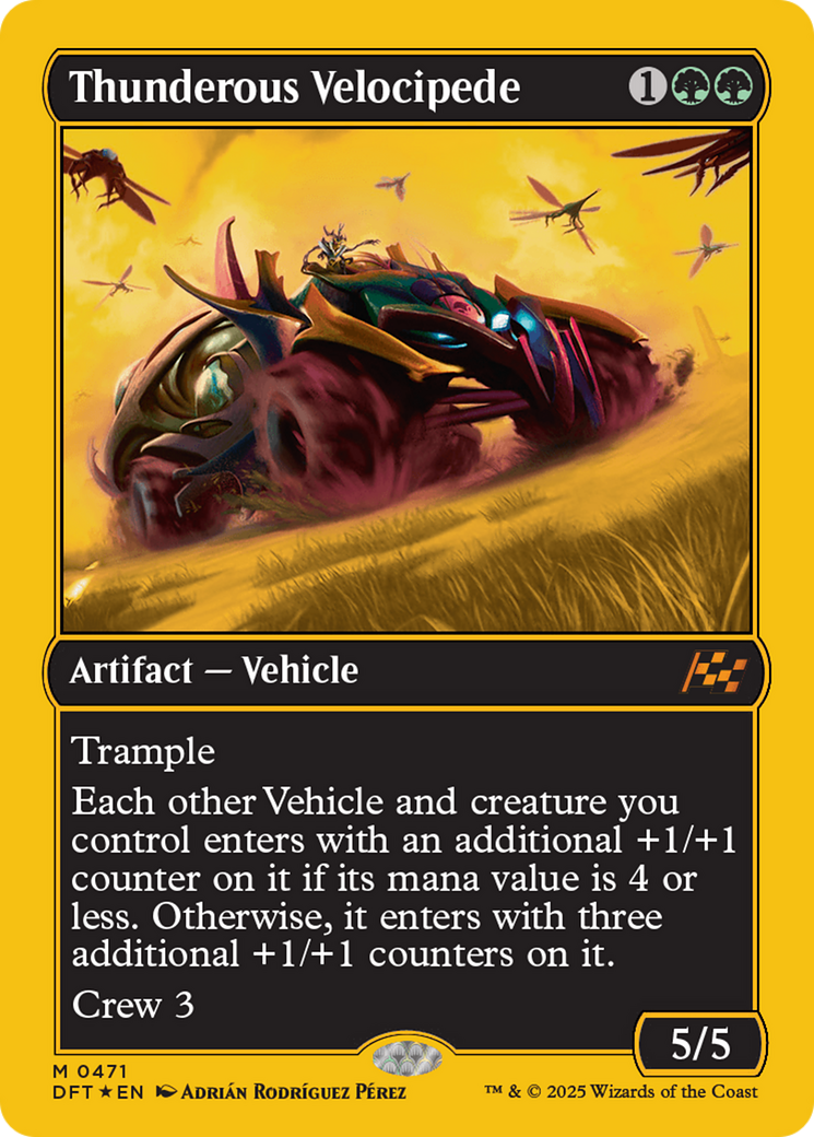 Thunderous Velocipede (First-Place Foil) [Aetherdrift] | Card Merchant Takapuna