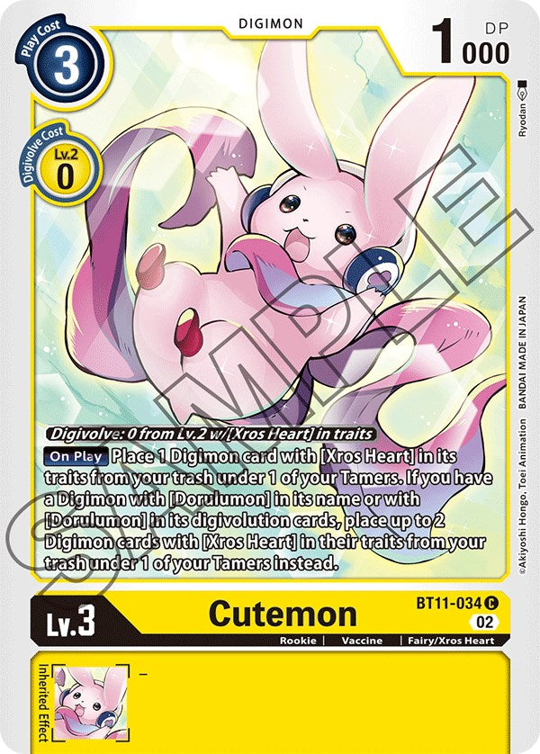 Cutemon [BT11-034] [Dimensional Phase] | Card Merchant Takapuna