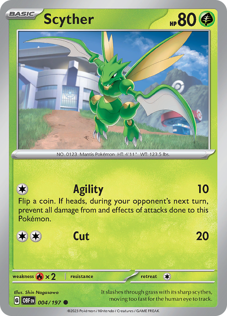 Scyther (004/197) [Scarlet & Violet: Obsidian Flames] | Card Merchant Takapuna