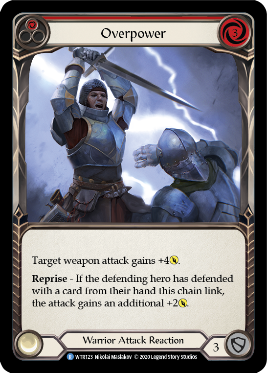 Overpower (Red) [U-WTR123] (Welcome to Rathe Unlimited)  Unlimited Normal | Card Merchant Takapuna