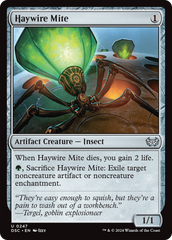 Haywire Mite [Duskmourn: House of Horror Commander] | Card Merchant Takapuna