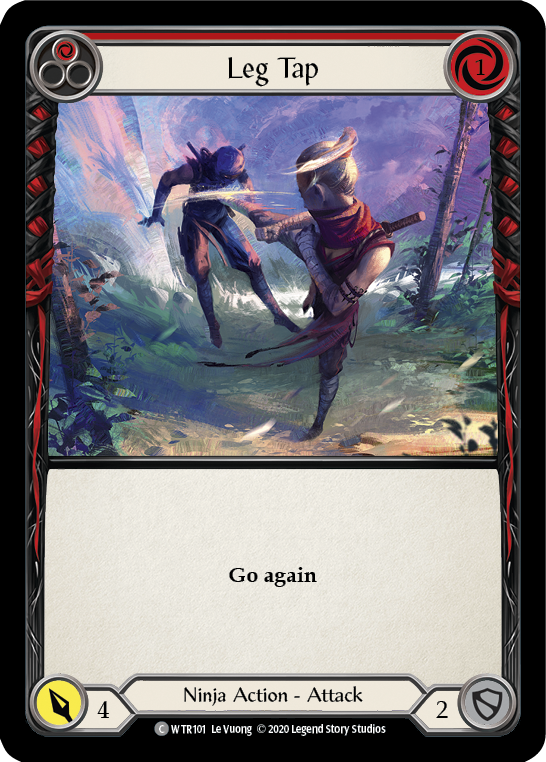 Leg Tap (Red) [U-WTR101] (Welcome to Rathe Unlimited)  Unlimited Rainbow Foil | Card Merchant Takapuna