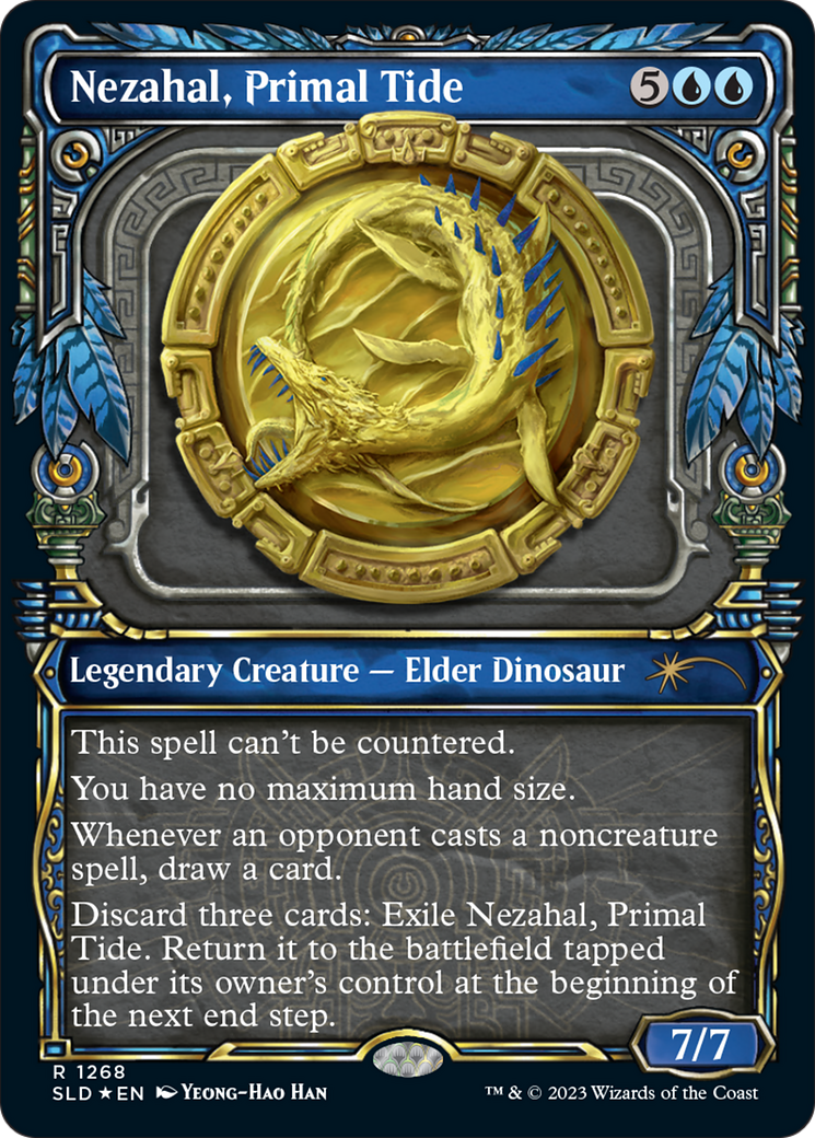 Nezahal, Primal Tide (Halo Foil) [Secret Lair Drop Series] | Card Merchant Takapuna