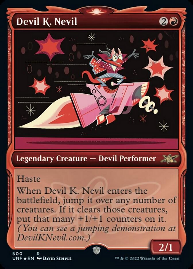 Devil K. Nevil (Showcase) (Galaxy Foil) [Unfinity] | Card Merchant Takapuna