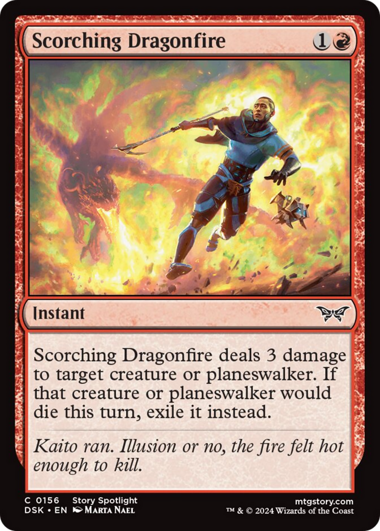 Scorching Dragonfire [Duskmourn: House of Horror] | Card Merchant Takapuna