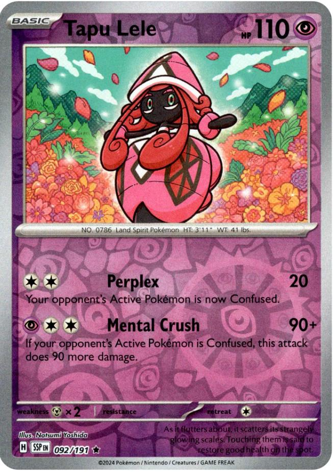 Tapu Lele (092/191) [Scarlet & Violet: Surging Sparks] | Card Merchant Takapuna