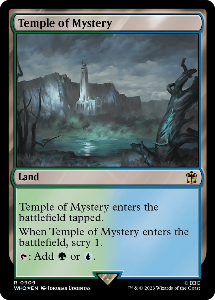 Temple of Mystery (Surge Foil) [Doctor Who] | Card Merchant Takapuna