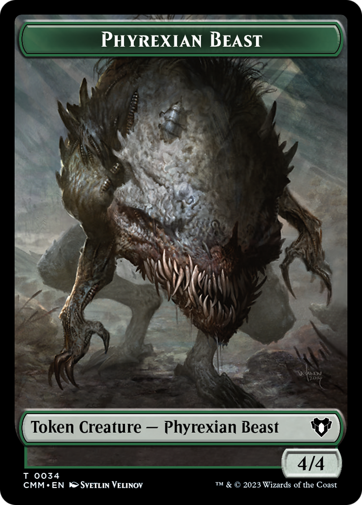 Phyrexian Beast Token [Commander Masters Tokens] | Card Merchant Takapuna