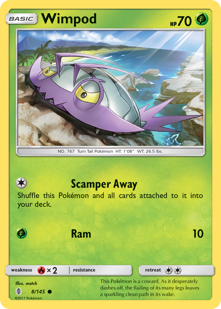 Wimpod (8/145) [Sun & Moon: Guardians Rising] | Card Merchant Takapuna