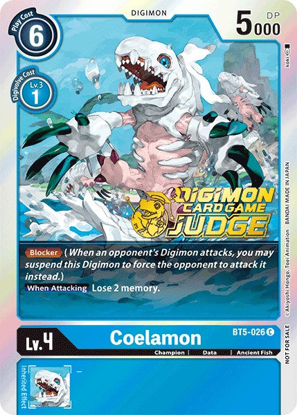 Coelamon [BT5-026] (Judge Pack 1) [Battle of Omni Promos] | Card Merchant Takapuna