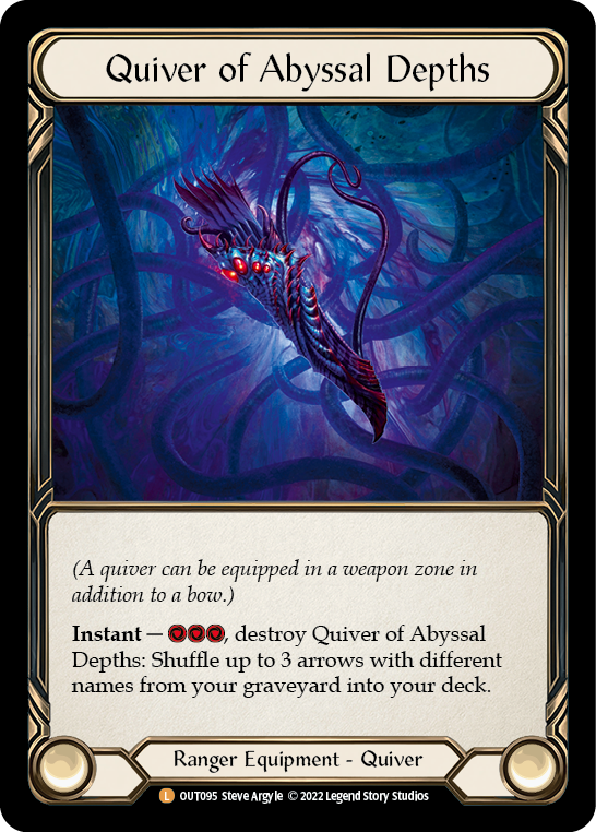 Quiver of Abyssal Depths [OUT095] (Outsiders)  Cold Foil | Card Merchant Takapuna