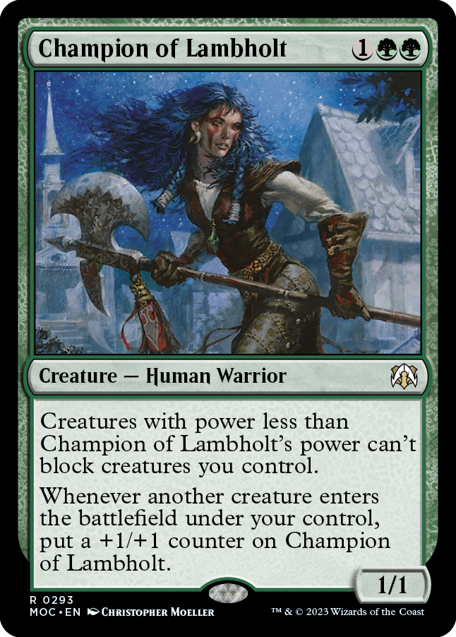 Champion of Lambholt [March of the Machine Commander] | Card Merchant Takapuna