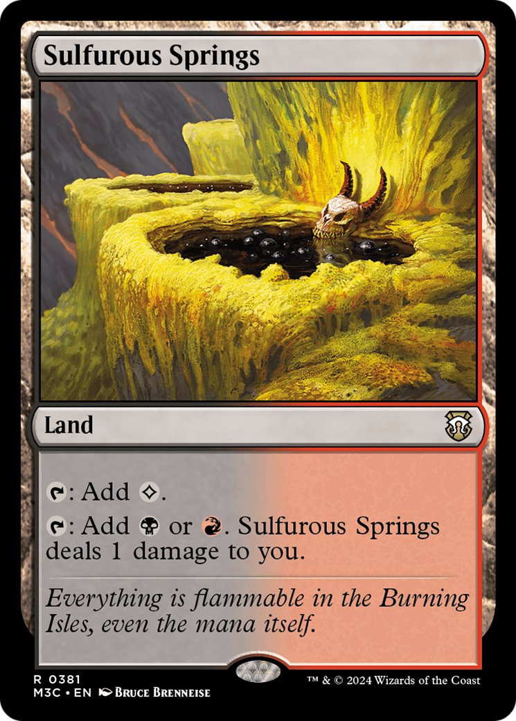 Sulfurous Springs (Ripple Foil) [Modern Horizons 3 Commander] | Card Merchant Takapuna