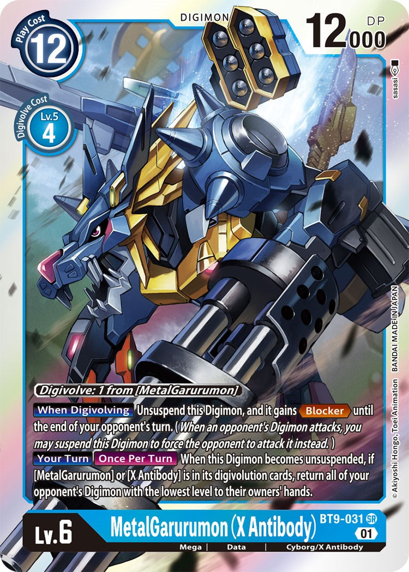 MetalGarurumon (X Antibody) [BT9-031] [X Record] | Card Merchant Takapuna