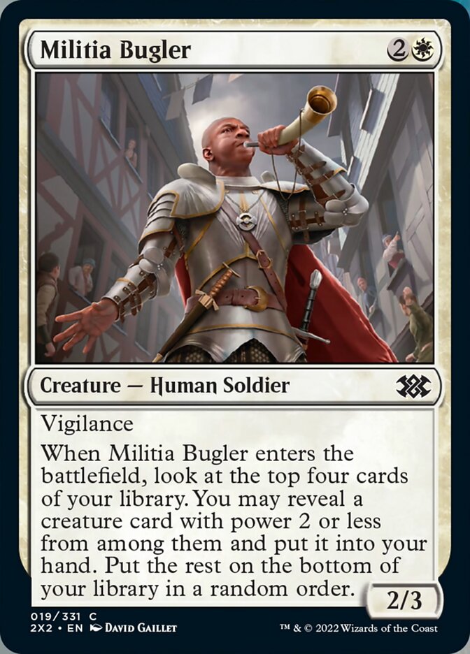 Militia Bugler [Double Masters 2022] | Card Merchant Takapuna