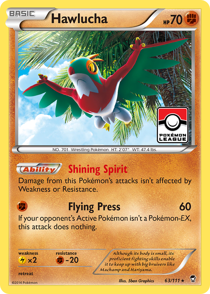 Hawlucha (63/111) [XY: Furious Fists] | Card Merchant Takapuna