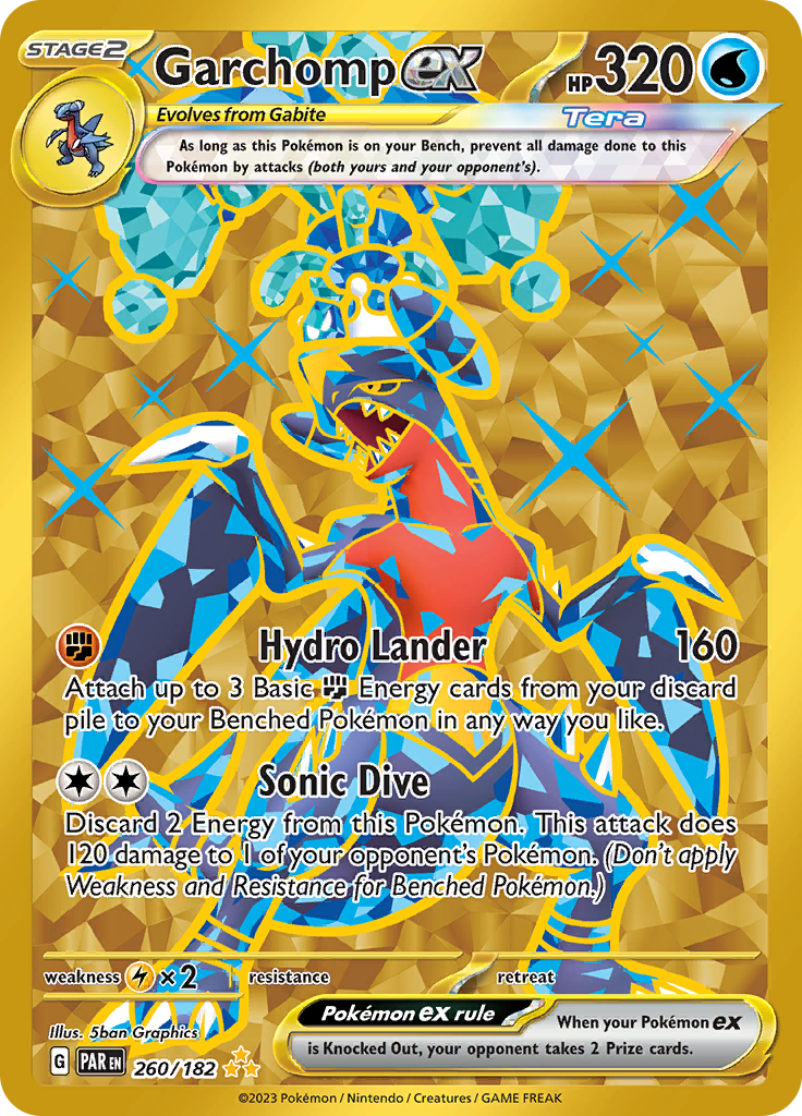 Garchomp ex (260/182) [Scarlet & Violet: Paradox Rift] | Card Merchant Takapuna