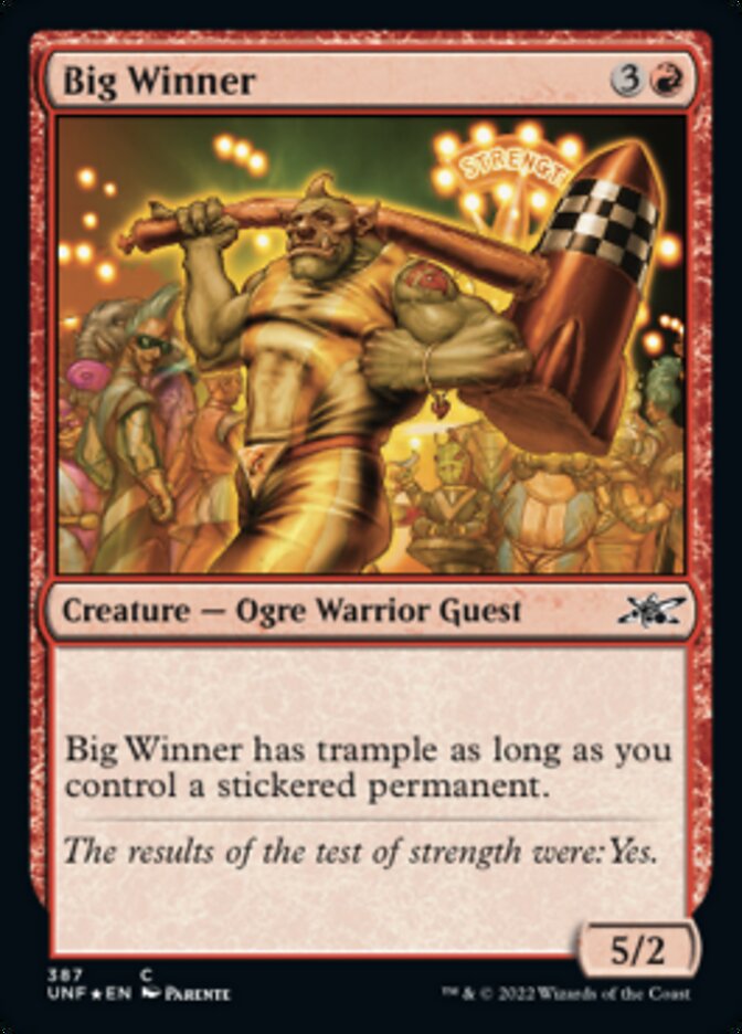 Big Winner (Galaxy Foil) [Unfinity] | Card Merchant Takapuna