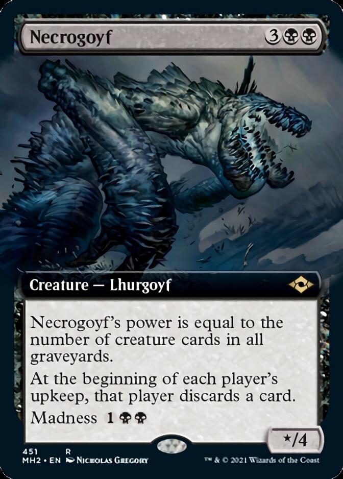 Necrogoyf (Extended Art) [Modern Horizons 2] | Card Merchant Takapuna