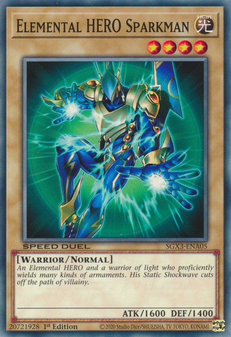 Elemental HERO Sparkman [SGX3-ENA05] Common | Card Merchant Takapuna