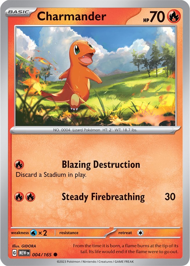 Charmander (004/165) [Scarlet & Violet 151] | Card Merchant Takapuna