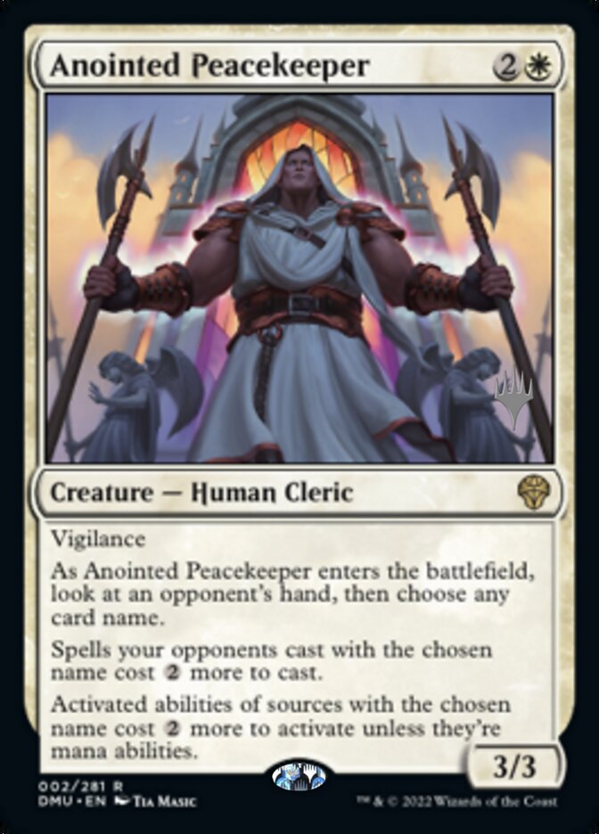 Anointed Peacekeeper (Promo Pack) [Dominaria United Promos] | Card Merchant Takapuna