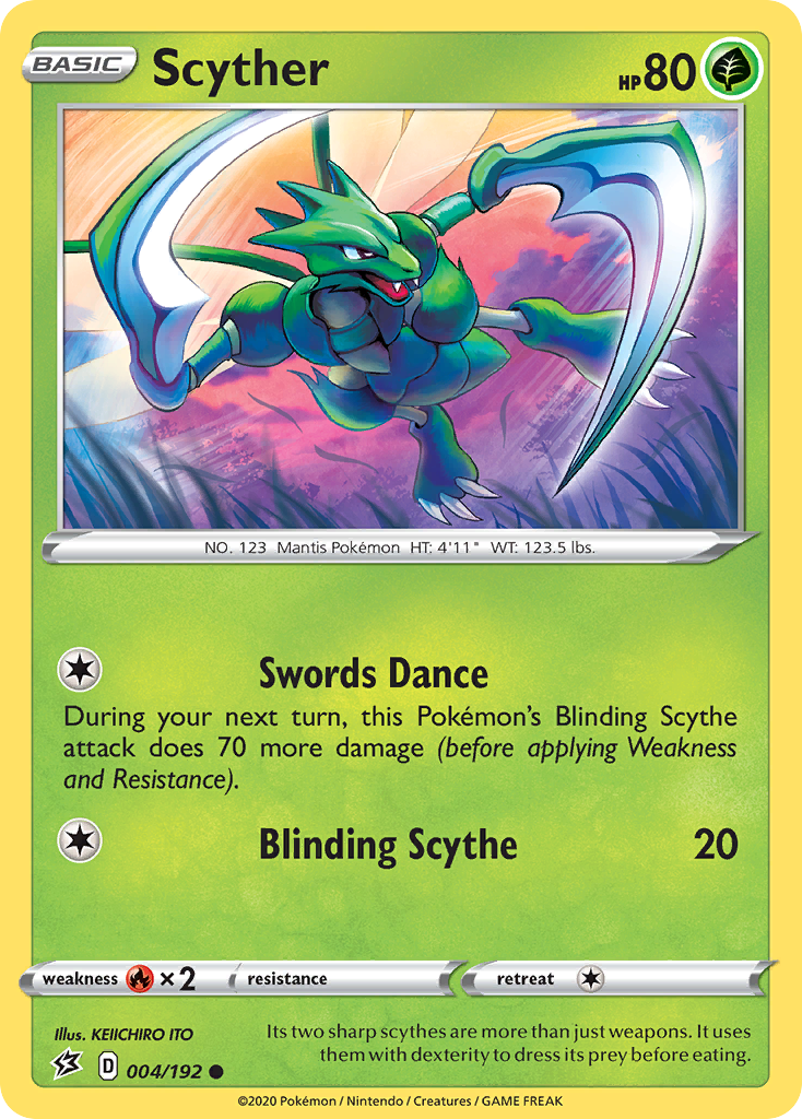 Scyther (004/192) [Sword & Shield: Rebel Clash] | Card Merchant Takapuna